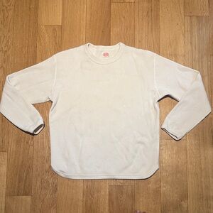 Fullcount 5964-22 - Heavyweight Waffle Long Sleeve T-Shirt Ecru